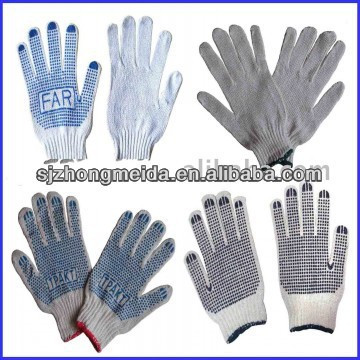 pvc dot 30/70 500g gants tricotés en coton